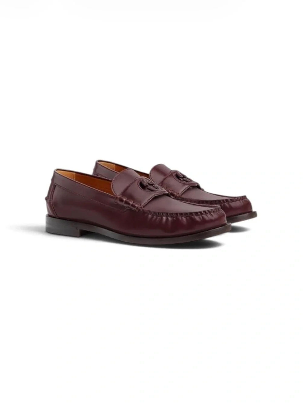NIB Gucci Millennial Ribot Interlocking G Loafers Ruby Bordeaux Size: Gucci 8